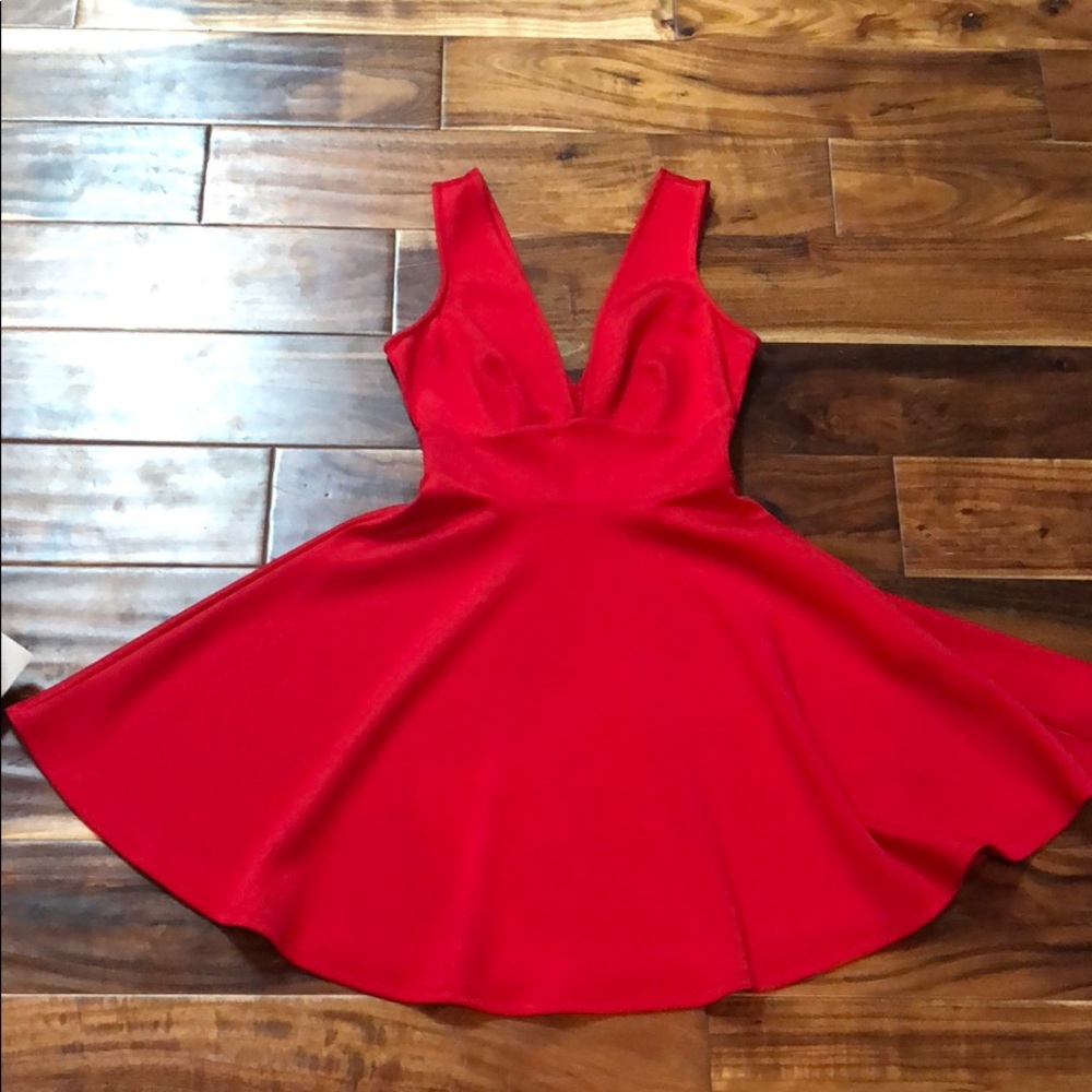 Red dress